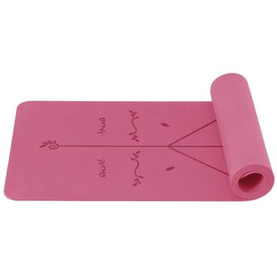 Good Nite Yogamat, gymnastiekmat, TPE, 6 mm, antislip, sportmat, fitnessmat, trainingsmat, pilates, mat, huidvriendelijk, ftalaatvrij, 183 x 61 cm, yoga, pilates, homegym workout