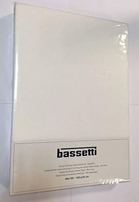 Bassetti 9225076 Fitted Sheet 181 Wool White Cotton/Elastane 90 cm x 190 cm / 100 cm x 220 cm