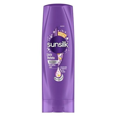 Sunsilk, Balsamo Liscio Perfetto, Balsamo per Capelli Lisci a Lungo e Setosi, Formula Active Fusion con Olio di Argan, Proteine della Seta e Biotina per Capelli Visibilmente Sani, 200 ml