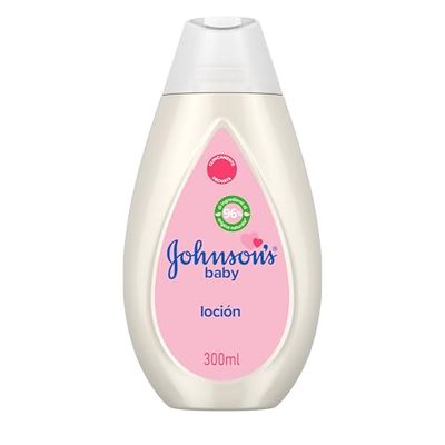 Johnson's Baby Crema hidratante corporal (1x300 ml), crema para bebés recién nacidos con aceite de coco, loción que protege contra la sequedad, 24 h de hidratación