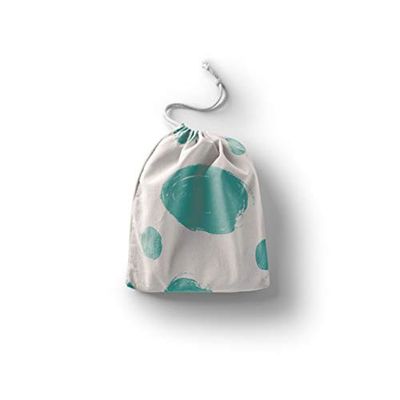 Bonamaison Printed Cotton Produce Bag with Drawstring, Reusable Grocery Bag, Biodegradable Eco-Friendly Bags, Travel Pouch, Sachet Bags, Shopping Bag, Eco Friendly, Foldable, Size: 12x15 Cm