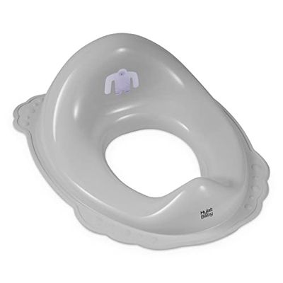 Hylat Babytoalettsits barn hjälpsam för toalettträning, för flickor och pojkar, massivt material, halkfritt gummi, färg: grå, motiv: Yeti, varumärke: Hylat Baby
