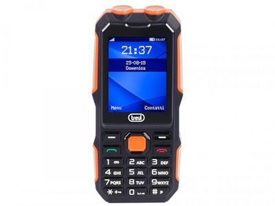 Trevi FORTE 70 Telefono Cellulare Antiurto da Lavoro con Display 2,4" a Colori, Fotocamera e Torcia LED, Comandi Semplici e Potente Altoparlante, Batteria Lunga Durata con Ricarica Type-C