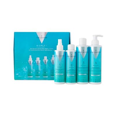 Valquer Pack Bioplex Trattamento completo. Ricostruttore e Protettore Capillare. Riparazione profonda dei capelli danneggiati- Vegano e Senza Solfati - 4 Prodotti