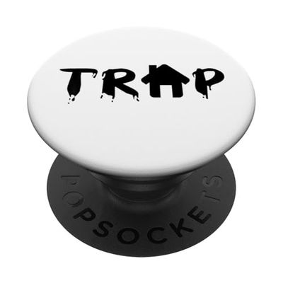 Trap House EDM Rave Festival traje traje baile música PopSockets PopGrip Adhesivo