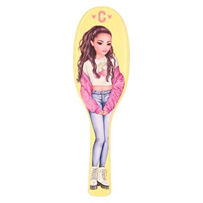 Depesche TOPModel 4899-020 Hair Brush in Classic Shape in Yellow with Modern Detangling Bristles Dimensions: Approx. 3.6 x 8.7 x 27 cm