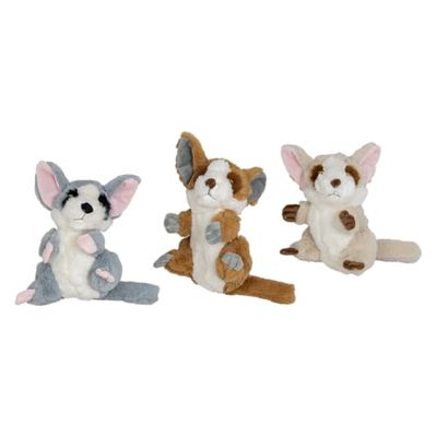 JACK AND VANILLA, Jouet en Peluche Doux pour Chien et Chat, Design Fennec, stimule Le Jeu et l'activité, résistant et Non Toxique, Lavable en Machine, 24 cm, Couleur Velours