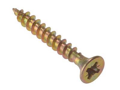 Forgefix MPS535Y - Parafuso para madeira (tamanho: 5,0 x 35 mm)