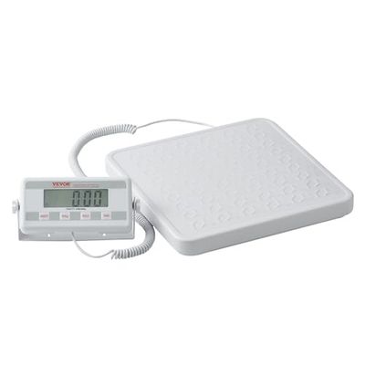 VEVOR Báscula Médica Portátil Profesional para Pesar, con Plataforma Antideslizante, 2 Unidades, Función de Retención y Tara, Capacidad 200 kg para Gimnasios, Hogares y Hospitales, 328 x 317 x 44 mm