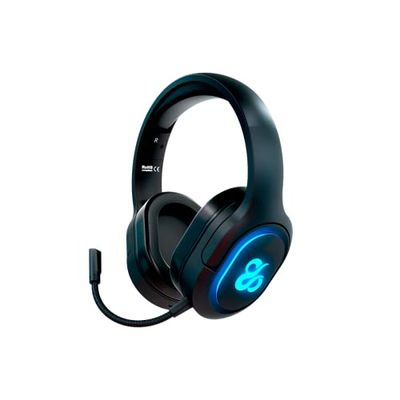 Newskill Scylla - Cuffie da Gioco Senza Fili con Microfono Completamente Rimovibile compatibili con PC, PS4, Xbox One, Nintendo Switch e Smartphone (Effetti di Illuminazione RGB), Nero