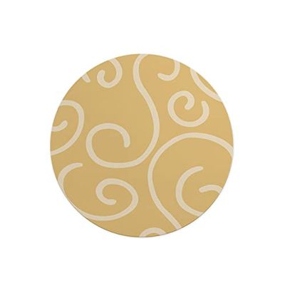 Questo Casa, Round Digital Printed Mouse Pad, Non-Slip Base, for Office and Home, Diameter:22cm