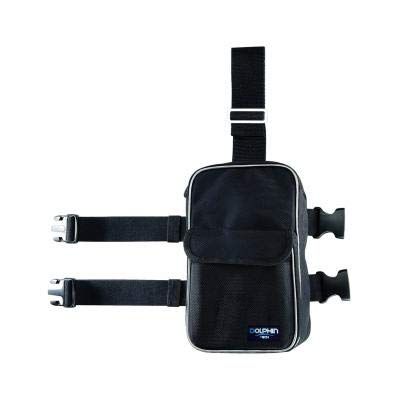 Ist/Dolphin Poche de Cuisse réglable Sac Mixte, Noir/Jaune, 25x15x6cm