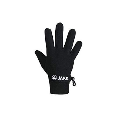 JAKO - Fleecehandschoenen, Uniseks-Volwassene, Zwart, 4