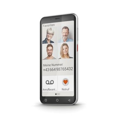 Emporia Smart.5Mini Telefon Komórkowy dla Seniorów, Czarny, 4,95"