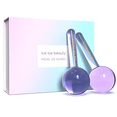 ice ice beauty FACIAL ICE GLOBES, masaje facial refrescante (sorbetto de lavanda)
