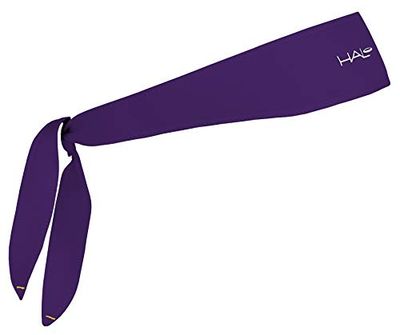 Halo Headband Halo I- Custom Fit- Tie Sweatband for Men and Women, No Slip With Moisture Wicking Dryline Fabric, Purple