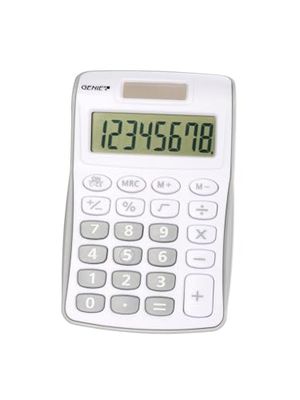Genie Calculatrice 120 B 8 chiffres (Dual Power (Pile, solaire), design compact gris