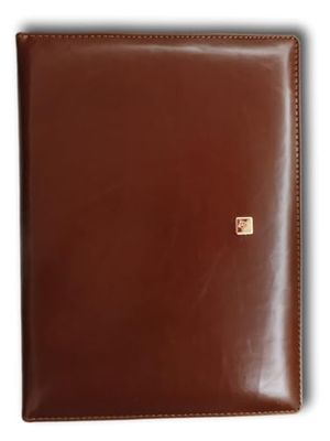 PROGRESSIO Agenda 2025 in similpelle HORSE - Calendario settimanale planner a righe 12 mesi - cm 17x24 - Cuoio