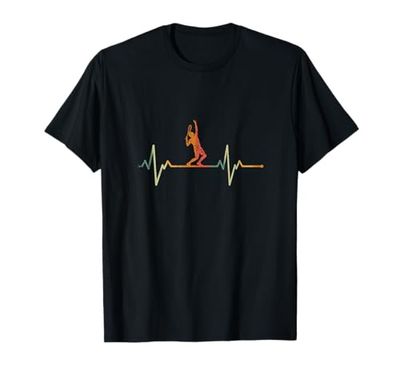 Vintage Giocatore Di Tennis Regalo Battito Cardiaco Tennis Maglietta