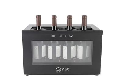 Cavevinum Espositore da bar CV-7D per vini rossi, acciaio inossidabile, nero 556x330x261 mm
