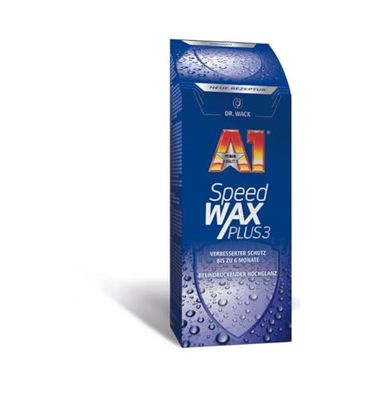 Dr. Wack A1 Speed Wax Plus 3, 500 ml - New Formula I Premium Car Wax with Carnauba I Long-Lasting Protection & Shine I Suitable for All Paints I High Quality Car Care - Made in Germany