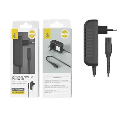 Cargador Universal - Cargador de 4.3V y 70mAh, Compatible con afeitadoras Philips. Eficiente y Ligero, Ideal para Viajes.