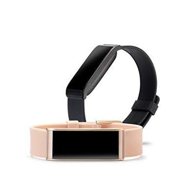 MyKronoz ZeFit4HR - Relógio de frequência cardíaca, ecrã táctil a cores e notificações de smartphones, cor preta