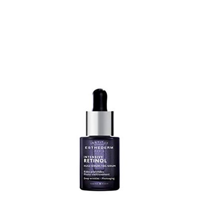 Institut Esthederm - Sérum Intensive Retinol - Soin Visage Lissant Hautement Concentré - Anti-Rides Puissant - Pour Ridules et Rides Profondes, Cicatrices Récentes - Flacon Pipette 15ml