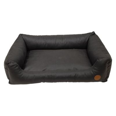 JACK AND VANILLA, Sofá Confort Optimal para Perros y Gatos, diseño Elegante, Materiales duraderos, fácil de Mantener, Dimensiones 100 x 70 cm, Color Negro