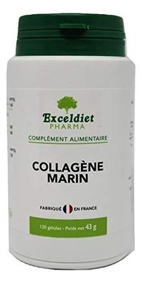 Collagène Marin | Anti rides et Articulations | Vitamine C | Vitamine E | Soin de la Peau | Santé des Cartilages | 120 Gélules | Fabriqué en France