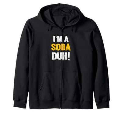 Sono una soda duh! Semplice costume di Halloween senza Felpa con Cappuccio