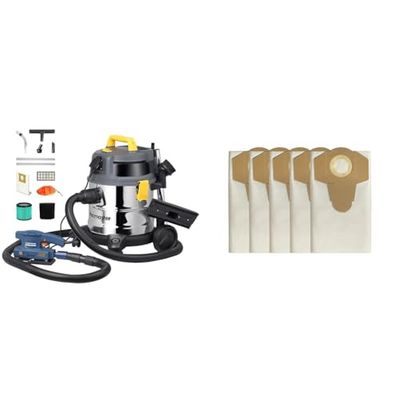 Vacmaster VK1620SWC 1600W 20L Bolsas universales para aspiradoras húmedas y secas (20L x 5 Bolsas)
