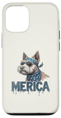 Vintage Scottish Terrier 4th of July Merica Case for iPhone 12/12 Pro
