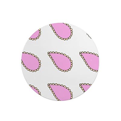 Questo Casa, Ronde digitaal bedrukte muismat, antislip onderkant, voor kantoor en thuis, diameter: 22 cm