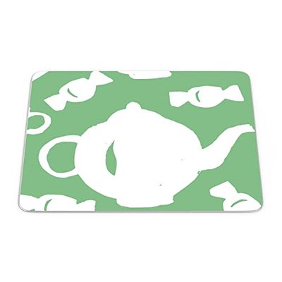 Bonamaison, Tappetino per il mouse rettangolare con stampa digitale, antiscivolo, per ufficio e casa, dimensioni: 22 x 18 cm