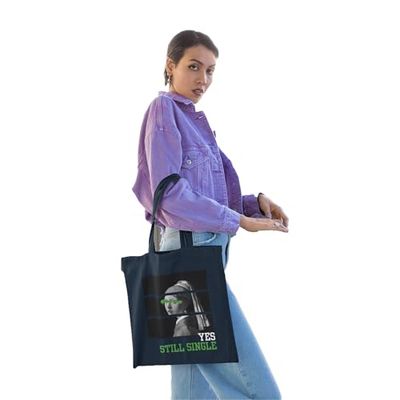 Republic of California Tote Bag Yes, Still Single - modieus en origineel accessoire, Marineblauw, 38 X 42 CM, Utility