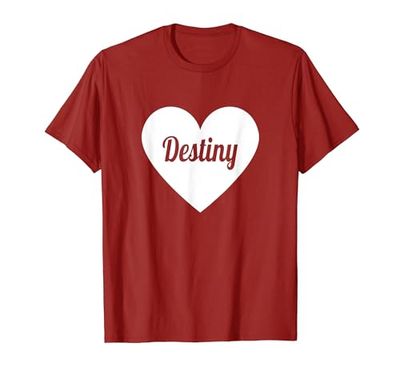 I Love Destiny, I Heart Destiny - Nombre Corazón Personalizado Camiseta