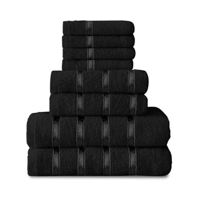 GC GAVENO CAVAILIA Lot de 8 Serviettes – Coton égyptien | Serviette de Visage | Serviette à Main | Serviette de Bain | Séchage Rapide et très absorbantes – Serviettes lavables pour Salle de Bain
