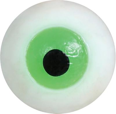 FIESTAS GUIRCA | Palline di Gomma Appiccicose a Forma di Occhio (2 cm) - Decorazione di Halloween per Feste di Dolcetto o Scherzetto e Celebrazioni - Ideali per Giocattoli e Sorprese - Bianco