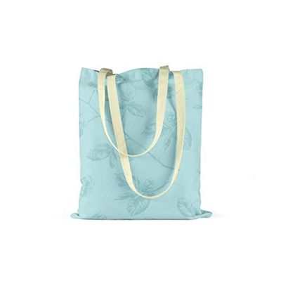 Bonamaison Printed Tote Bag, Reusable Grocery Bag, Shopping Bag, Machine Washable, Foldable, Canvas Cloth Bag with Handles, Size: 34x40 Cm