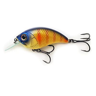Bill Lewis Lures Lifelike SB-57 MDJ Series Squarebill Crankbait Leurre de pêche avec hameçons Triple poignée Mustad, Bluegill