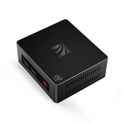 KUYIA Mini-PC, mikro-stationär dator, Windows 10, 8 GB RAM, 128 G SSD Celeron J4125 (upp till 2,7 GHz), processor, stöder 4 K HD, dubbel HDMI, dubbel WiFi (2,4 G 5,8 G), Ethernet 10000 x 4 m BT4.0