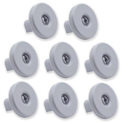 Lot de 8 roulettes pour panier inférieur pour lave-vaisselle Compatible avec Zanussi, Rex, Electrolux, AEG et autres modèles