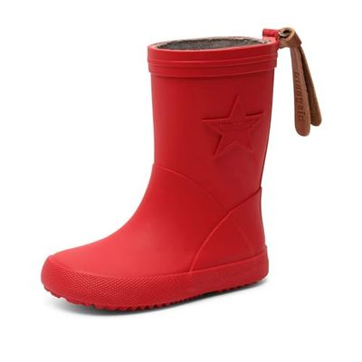 Bisgaard Rain Boot Star, botas de chuva unissexo para crianças, Vermelho 010, 29 EU Estrecho