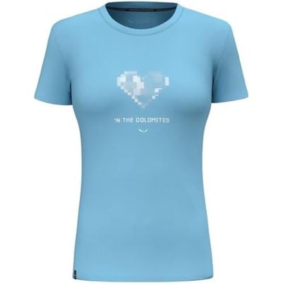 Salewa Pure Heart Dry T-shirt dames, air blue, L