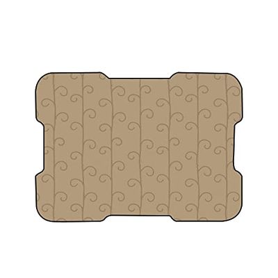 Bonamaison, Digitaal bedrukte muismat, antislip onderkant, voor kantoor en thuis, afmetingen: 22x18 cm