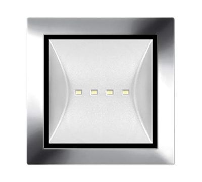 Daisalux alzir - Baliza alzir lx/c-cs difusor negro/transparente 24v cromo