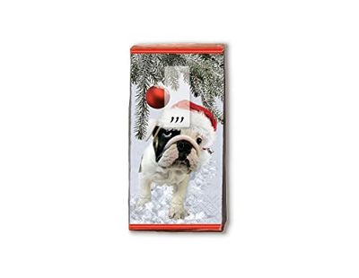 Mouchoirs TT SANTA DOG 11x5,5cm. 10u.