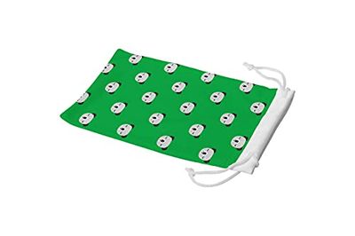 Bonamaison Imprimé Numériquement Lunettes Étui avec Cordon de Serrage, 100% Coton, Sac Lunettes, Pochette à Lunettes, 1 Pièce, Taille: 11x19 Cm