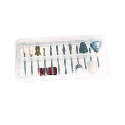 Kit di Punte Comfort Promed, Testine per Fresa, Mole, Fresa per Unghie, Testine, Punte, 12 Punte di Fresa per Decorazione delle Unghie con Misura Standard da 2.332mm a 2.350mm per Manicure & Pedicure